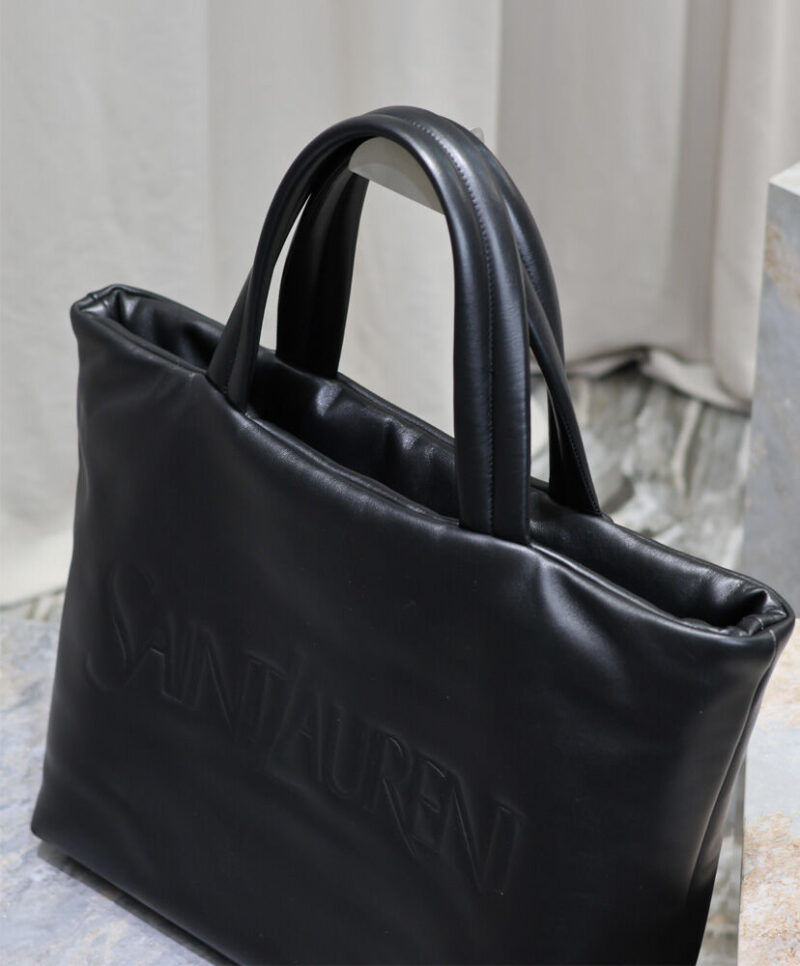 Saint Laurent Tote In Nappa Lambskin Black